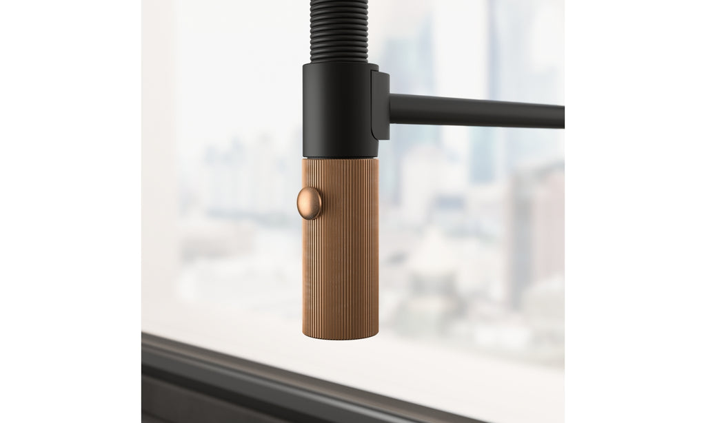 Franke Maris Stripes Semi Pro Matt Black/Copper