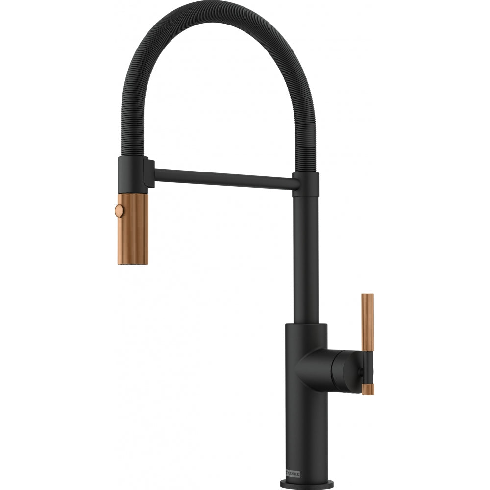 Franke Maris Stripes Semi Pro Matt Black/Copper